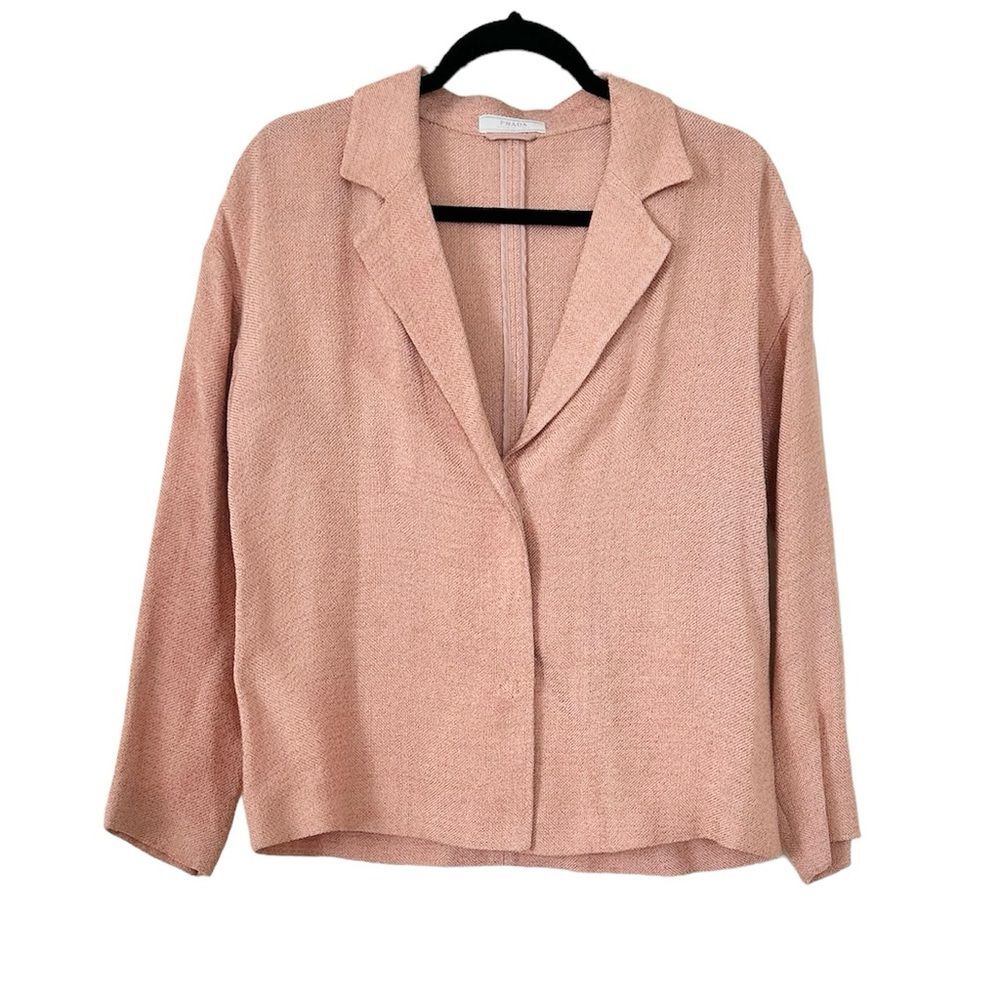 Prada Pink Textured Blazer Women Size 4